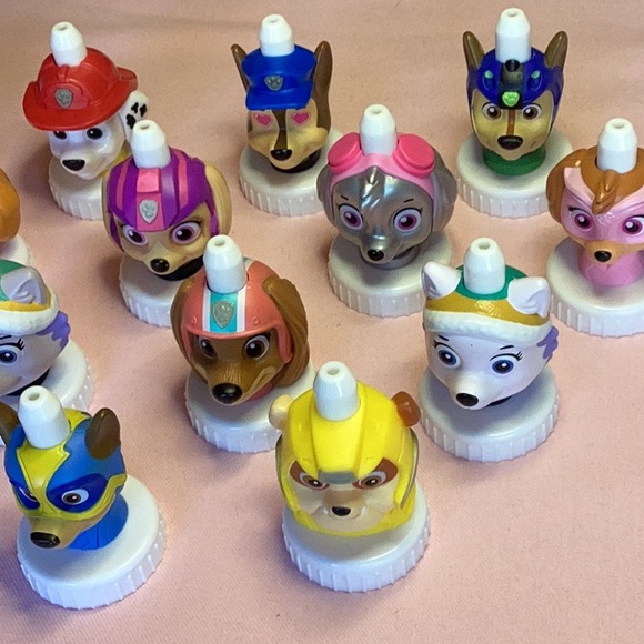 FINAL SALE PRICE 13 Pc Good 2 Grow Paw Patrol Bottle Topper Set - Picture 2 of 5